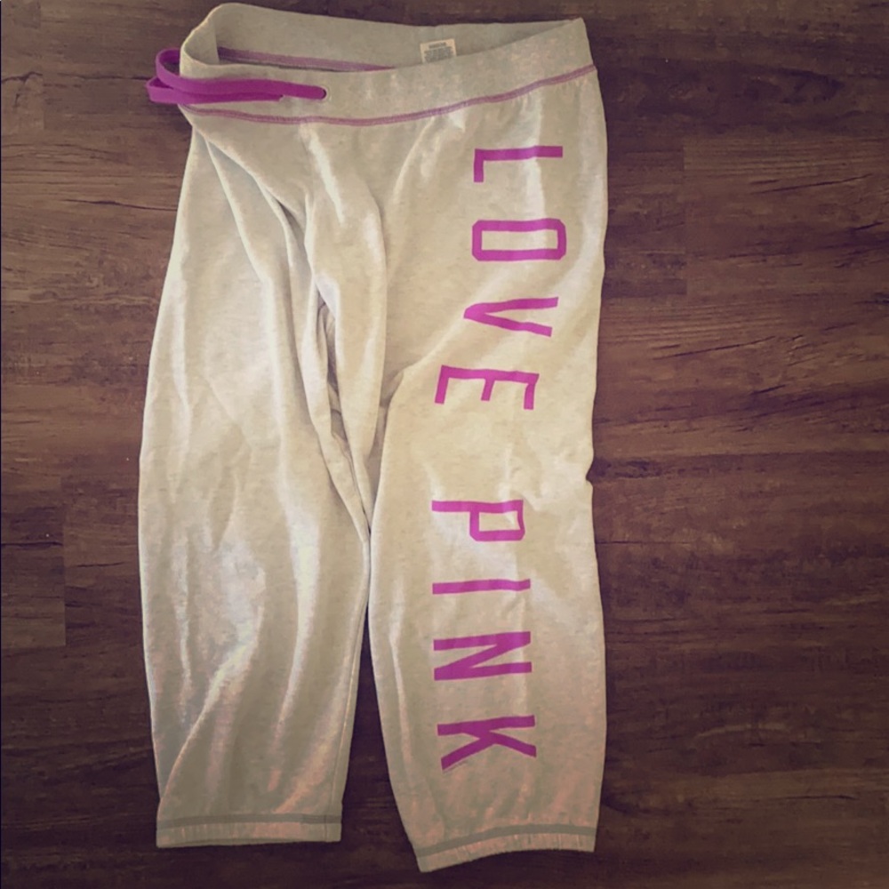 Victoria’s Secret PINK Capri sweats in Gray Medium